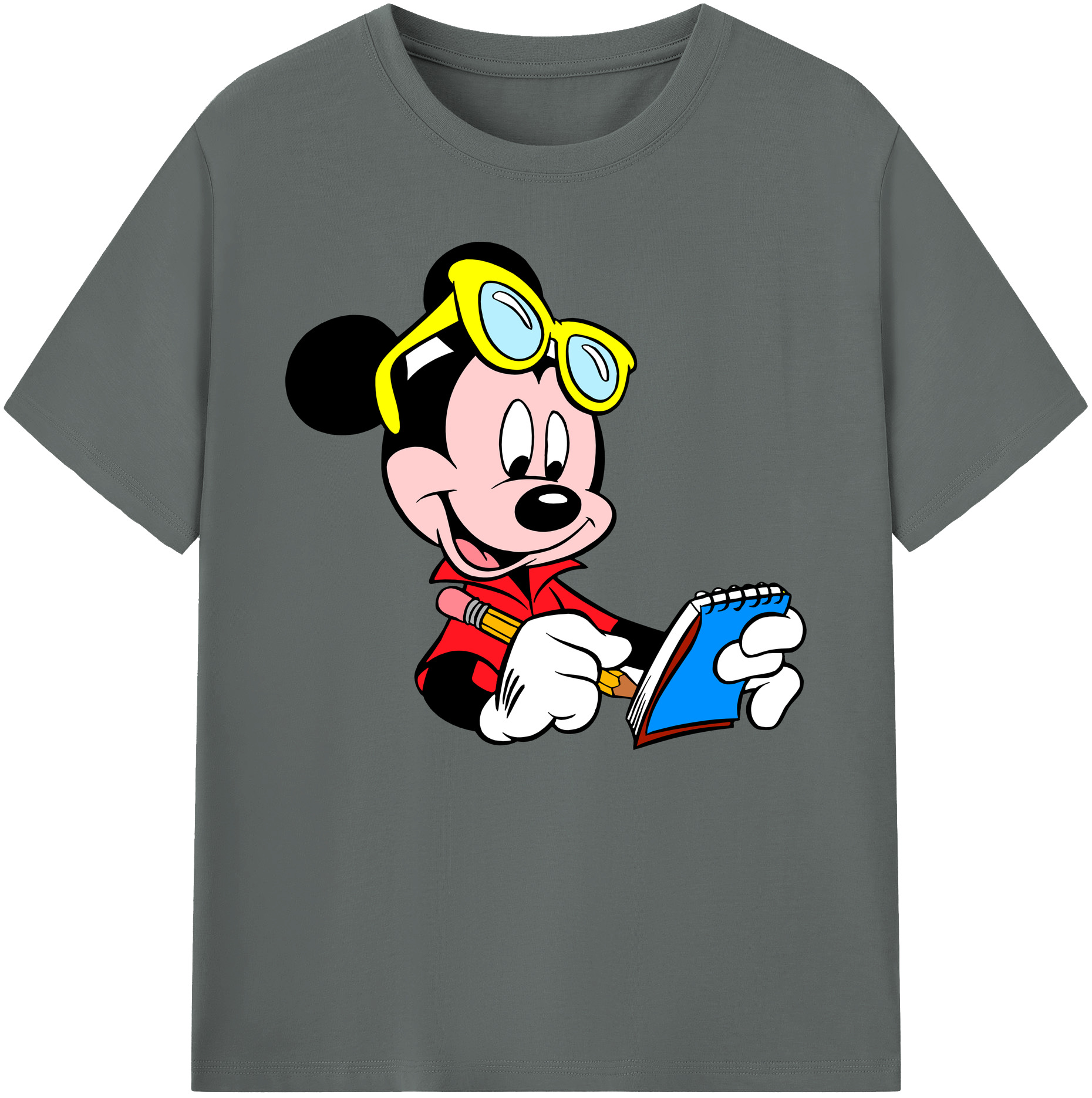ミッキーマウス Mickey Mouse 綿100％ メンズ半袖Tシャツ｜肌触りやわらか＆通気性
